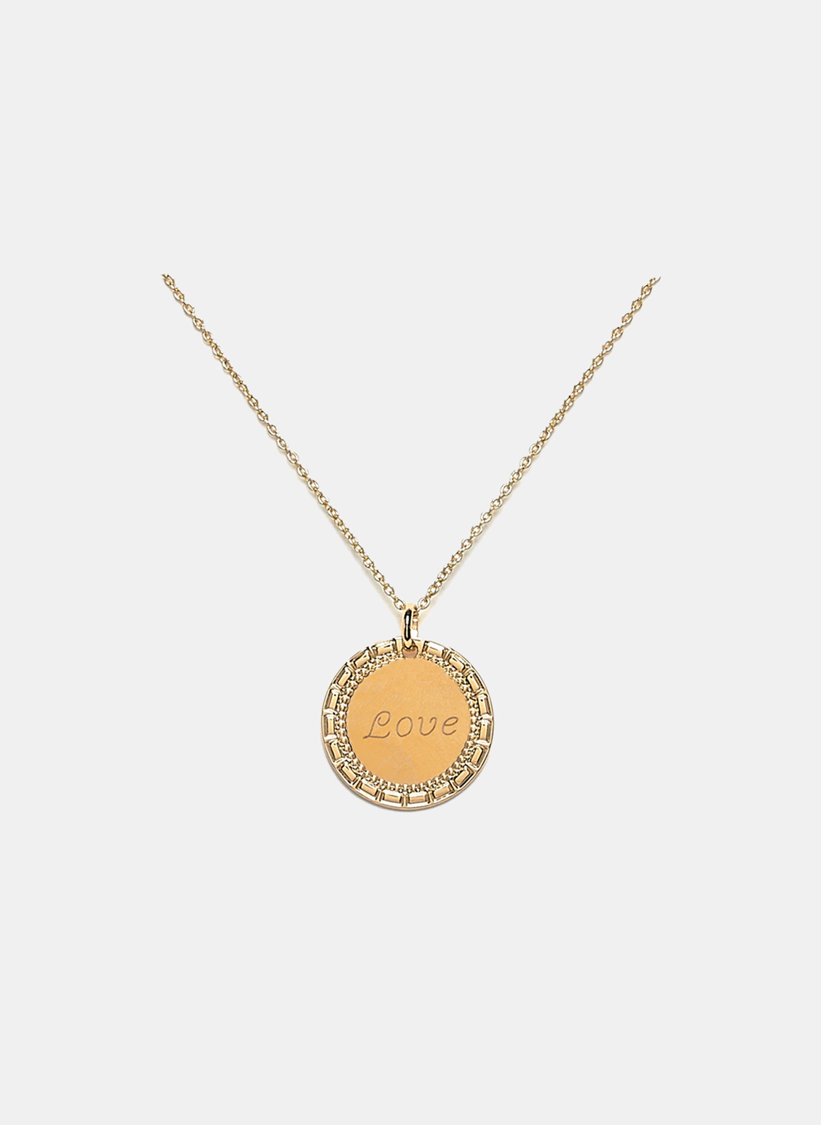 Medal necklace Love