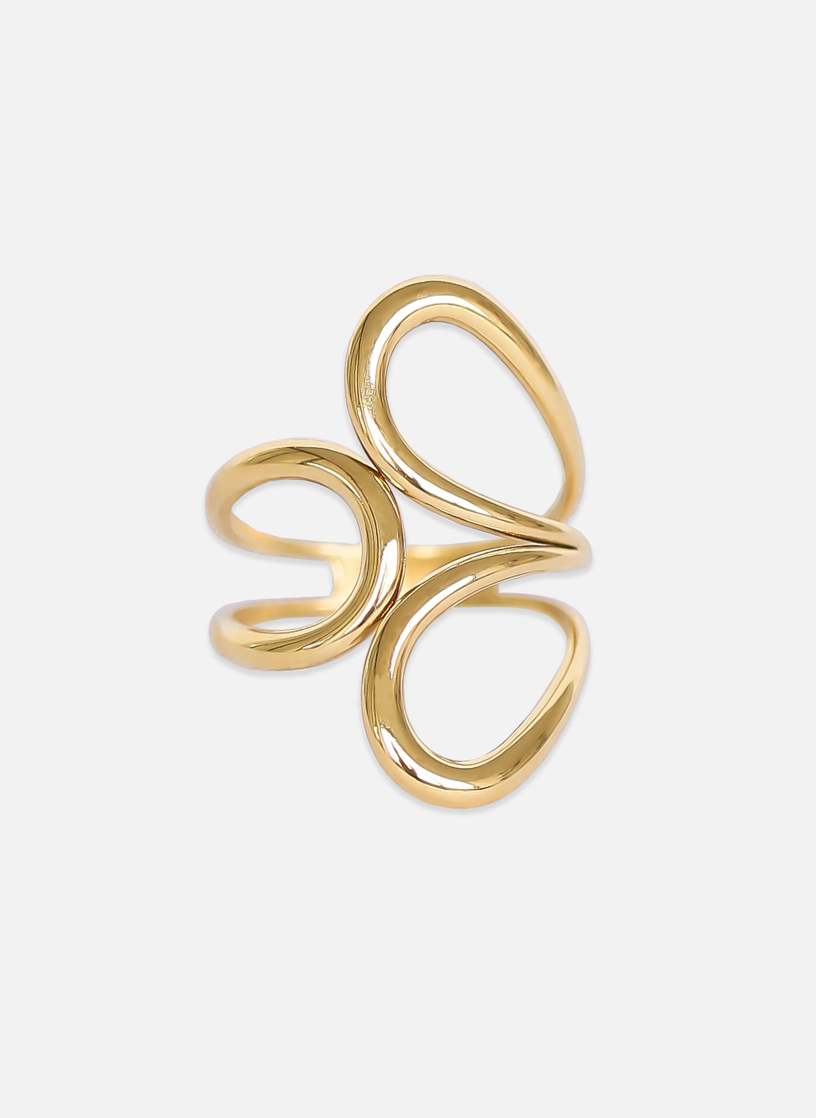 Bague large Rose